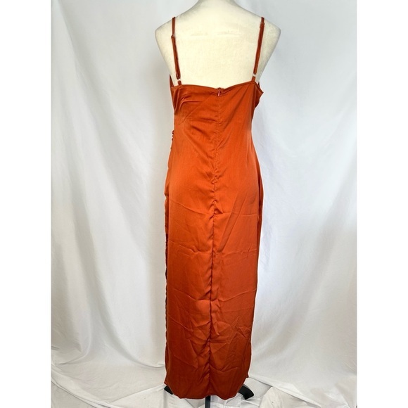 Women’s‎ Dress Maxi Cocktail Slit Spaghetti Straps Elegant Evening Dress Medium - Picture 2 of 13